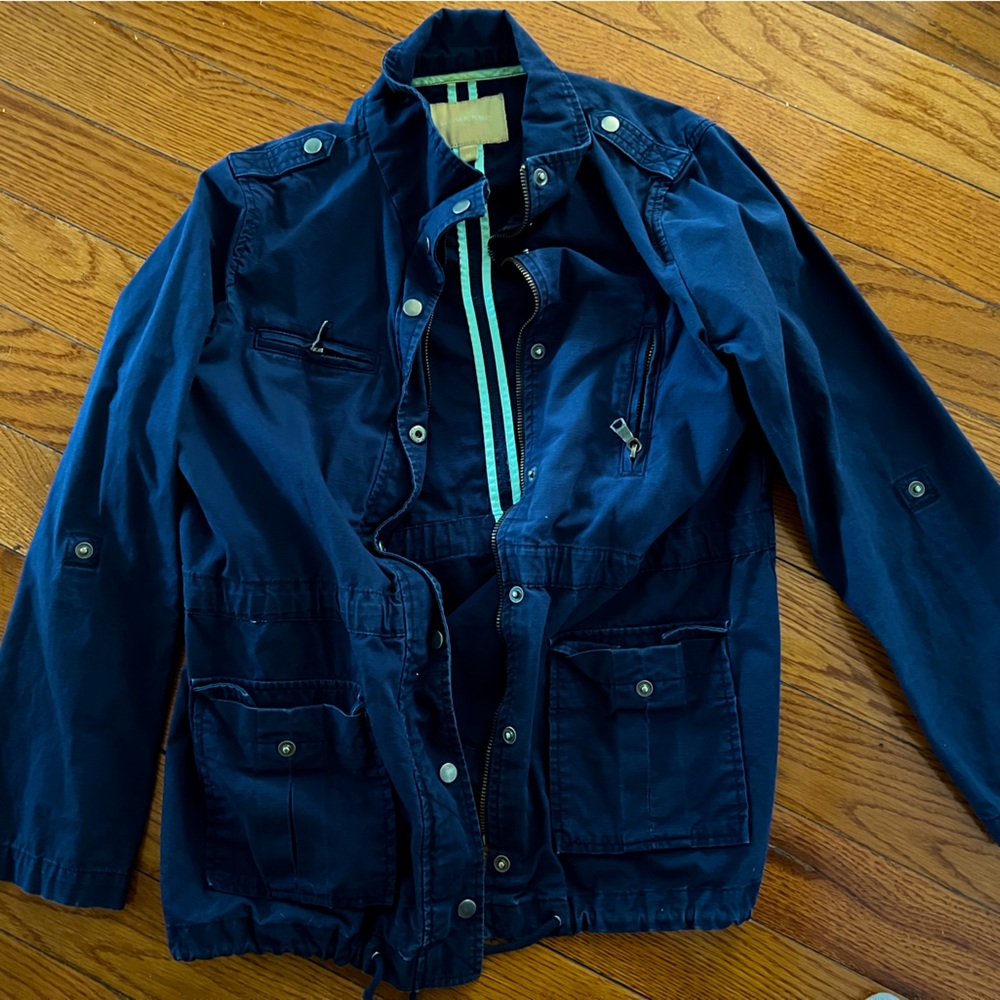 Navy Banana Republic Utility Jacket